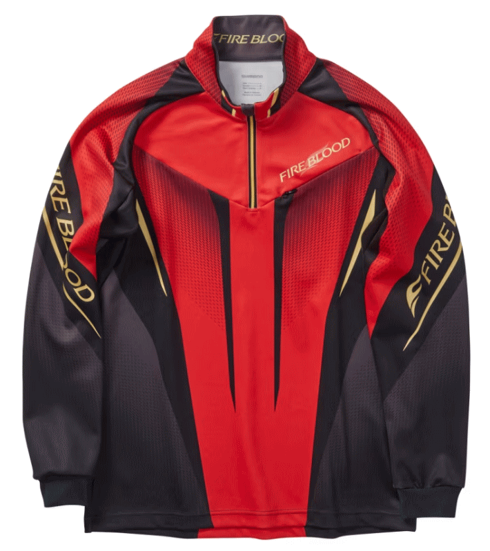 シマノ リミテッドプロ ハーフジップ ウォームシャツ SH-110X ブラッドレッド XLサイズ / ウェア shimano 釣具 【期間限定セール】