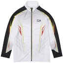 ダイワ トーナメント フルジップドライシャツ DE-7324T ホワイト Lサイズ / daiwa 釣具 【スーパーSALE】(4)