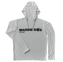 がまかつ サンシェードフーディTシャツ GM-3747 ホワイト×グレー(MARINE BOX) LLサイズ gamakatsu 【GWセール】