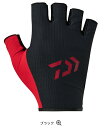 ダイワ 吸水速乾グローブ 5本カット DG-6525 #ブラック XLサイズ / 【メール便発送】 daiwa 釣具 【週末セール】