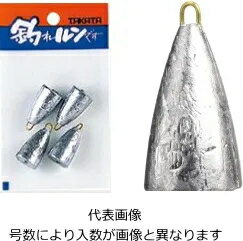 タカタ 吊鐘オモリ つりがねおもり パック入 3号 / 錘 シンカー 釣具 【メール便発送】