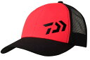 ダイワ 3Dロゴ ハーフメッシュキャップ DC-6624 レッドブラック フリーサイズ / 帽子 ウェア daiwa 釣具 【マラソンセール】