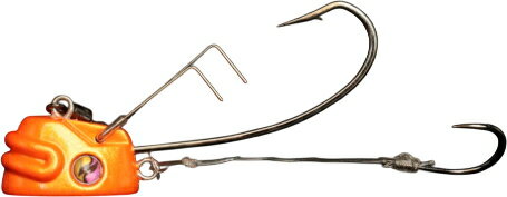 プログレ 真釣ビッグマウス スーパーシャローテンヤ 8号 金オレンジ / 鯛テンヤ 一つテンヤ 【メール便発送】