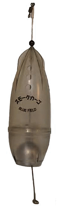 コマセカゴ ウメズ 遠投スモークカーゴ 8号オモリ付 / カゴ釣り 撒き餌カゴ 仕掛け 釣具