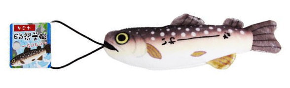 のびおさかな ストラップ #イワナ / カワチ 釣り お魚 フィッシュ アクセサリー 釣具 【メール便発送】