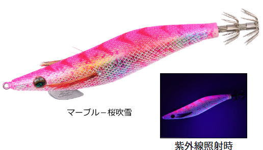 ダイワ エメラルダス ダートLC 3.5号 マーブル-桜吹雪 / エギング 餌木 【メール便発送】