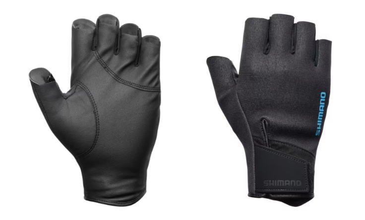 シマノ 03 タイタニューム・アルファ グローブ 5 GL-056Y ブラック 2XLサイズ / 手袋 【メール便発送】 shimano 釣具