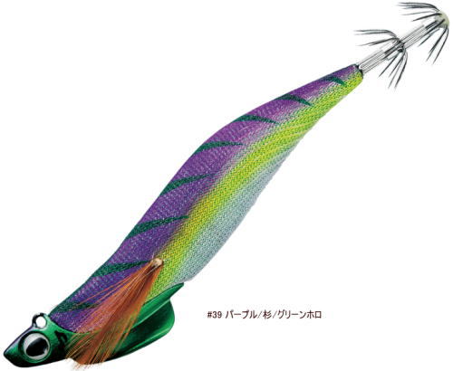 バレーヒル スクイッドシーカー 30 レギュラー 3.5号 #39RG パープル/杉/グリーンホロ / ティップランエギング 釣具 【メール便発送】