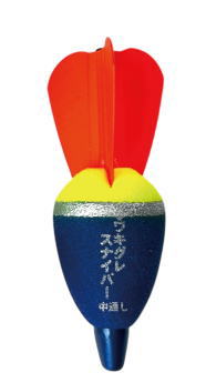 釣武者 浮きグレスナイパー(中通しタイプ) オレンジ / 磯 グレ フカセ ウキ 釣具 【メール便発送】