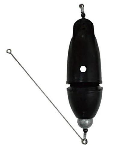 コマセカゴ ウメズ 遠投ブラックカーゴ 10号オモリ付 / カゴ釣り 撒き餌カゴ 仕掛け 釣具