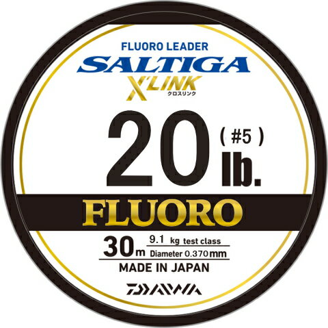 【2/4 20時〜 お買物マラソン ポイント 5倍 ！！】ダイワ ソルティガ フロロリーダー クロスリンク（X’LINK） 20LB（＃5） 30m