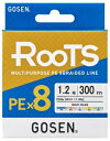 ゴーセン ルーツ PE8本 300m マルチカラー(5色分け)【 0.6号 〜 4号 】 gosen roots8