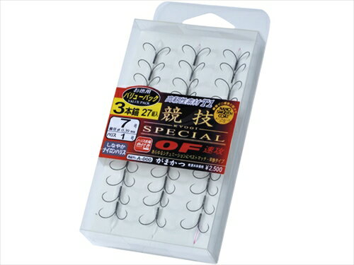 がまかつ/Gamakatsu 60041 バリューパック(ナノ・スムース・コート)T1 競技SP OF(速攻)3本錨