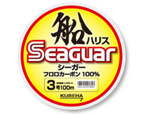 クレハ／KUREHA　シーガー　船ハリス　100m巻　2．5号（標準直径：0．260mm　フロロカーボンハリス）(4)