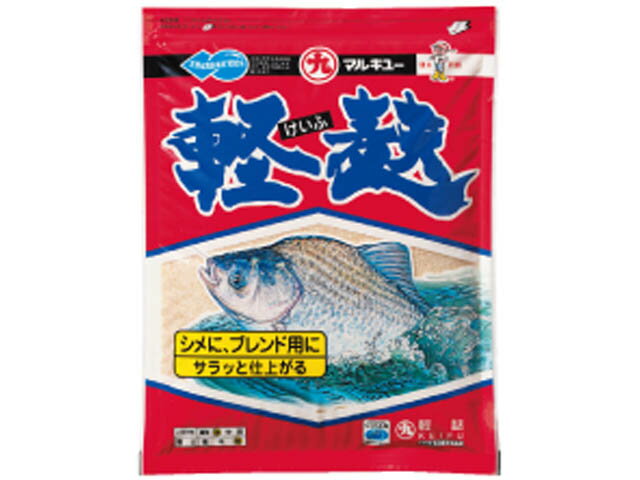 マルキュー／MARUKYU　軽麩　内容量：230g　（けいふ　麩系バラケ・ダンゴの共エサ　へらエサ）