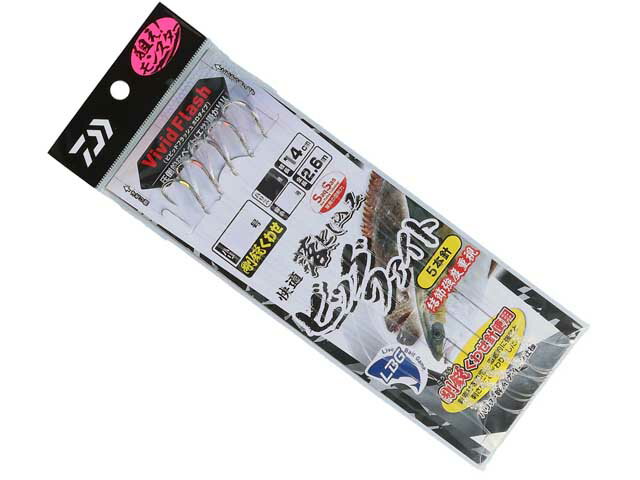 ダイワ／Daiwa 快適落とし込み仕掛けSS LBG 剛鋭くわせ5本ビッグファイト （全長：2．6m 1組入 船大物仕掛け）
