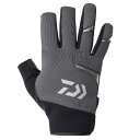 ダイワ/DAIWA DG-8424W 防寒ライトグリップグローブ 3本ロングカット カラー:ガンメタル (釣り用手袋)