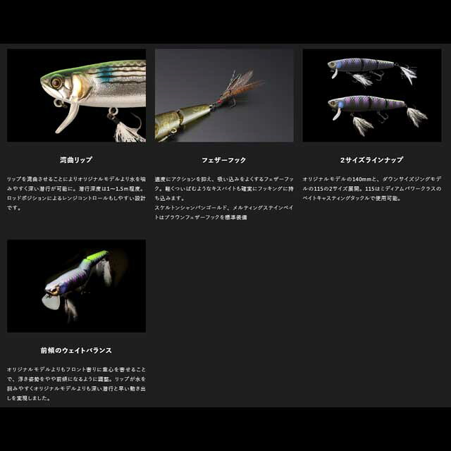 つり具TEN楽天市場店のジャッカル／Jackall　躱マイキー 115　（115mm／19．5g　フローティング　ビッグベイ｜アングル3