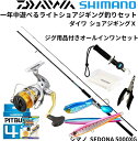 【糸巻済み】 一年中遊べるライトショアジギング入門釣りセット（専用ロッド リール PEライン1．5号-200m ルアー付き）