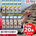 PROMARINE/プロマリン 投げ仕掛け 2本針 10枚組20セット(ASC025 7号ハリス1.5 ちょい投げ仕掛け10枚 まとめ買いセット) | 堤防 釣...