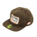【マズメ】MZCP-F568 mazume FLAT CAP オールドエンブレム オリーブ