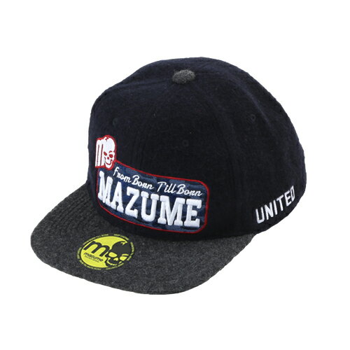 【マズメ】MZCP-F569 mazume FLAT CAP ホッピングスカル ネイビー