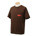 【マズメ】MZAP-682 mazumeプライムフレックスTシャツ SEABASS ブラウン Lサイズ【速乾/ UVカット/ストレッチ】
