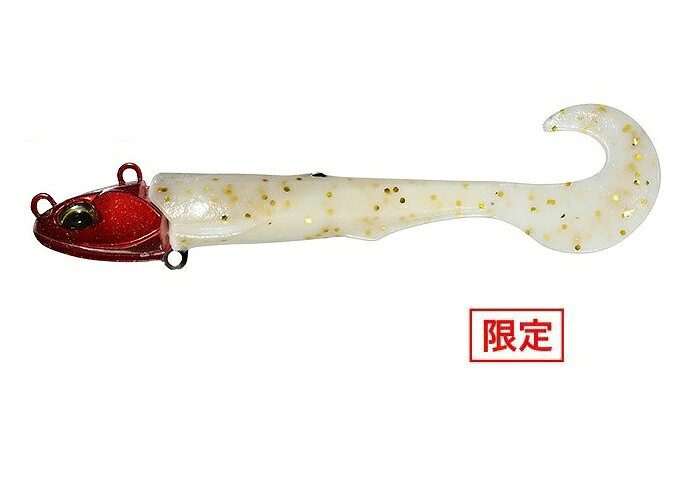 シャッドに比べグラブテールが生み出す滑らかな動き・波動が視覚的にもマゴチの食性を強烈に刺激。 また、ジャンゴの真骨頂ズル引きにおいても、よりスローにねっちりと誘い低活性なマゴチへのアピールが可能となっている。 広範囲に線で誘う「ジャンゴシャッド」に対し、点で喰わせる「ジャンゴグラブ」で、マゴチ包囲網が完成した。 ●ウエイト：21g ●サイズ：3インチ ●フック：＃7　