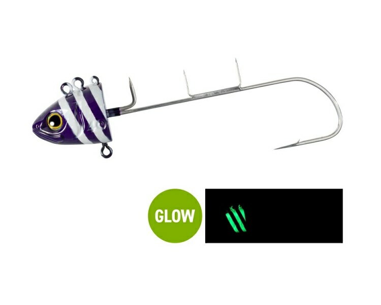 【シマノ】PN-TQ2Y サーベルマスター バレットテンヤ 40号　スーパー夜光ゼブラパープル 【タチウオ】