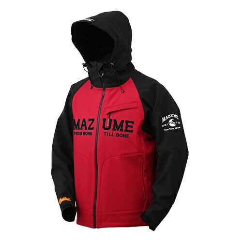 MZFW-728 mazume ウィンドカットジャケット ダブルトーン ブラック×レッド Lサイズ