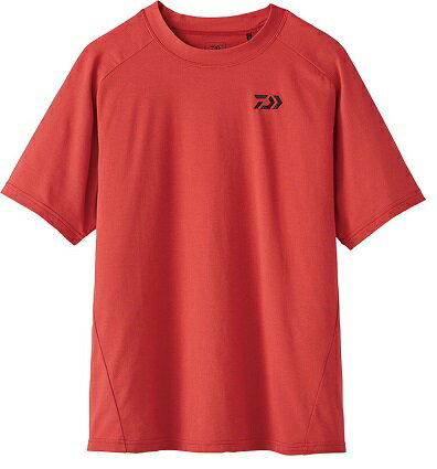 【ダイワ】DE-94020 ハーフスリーブ ドライシャツ レッド　Mサイズ 【吸水速乾　UVカット】