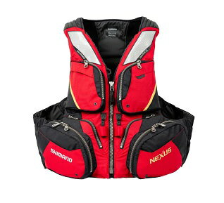 【シマノ】VF-120W ネクサス フローティングベスト　レッド 　Lサイズ
