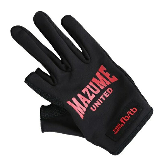 【マズメ】MZGL-F673 mazume ライトグローブ ウインター レッド Mサイズ