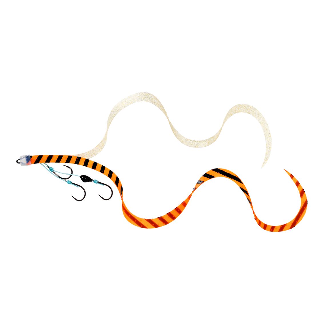 【ダイワ(DAIWA)】紅牙替えユニットβSS やり過ぎカーリー3本針 オレンジゼブラ＋ゴールドラメ