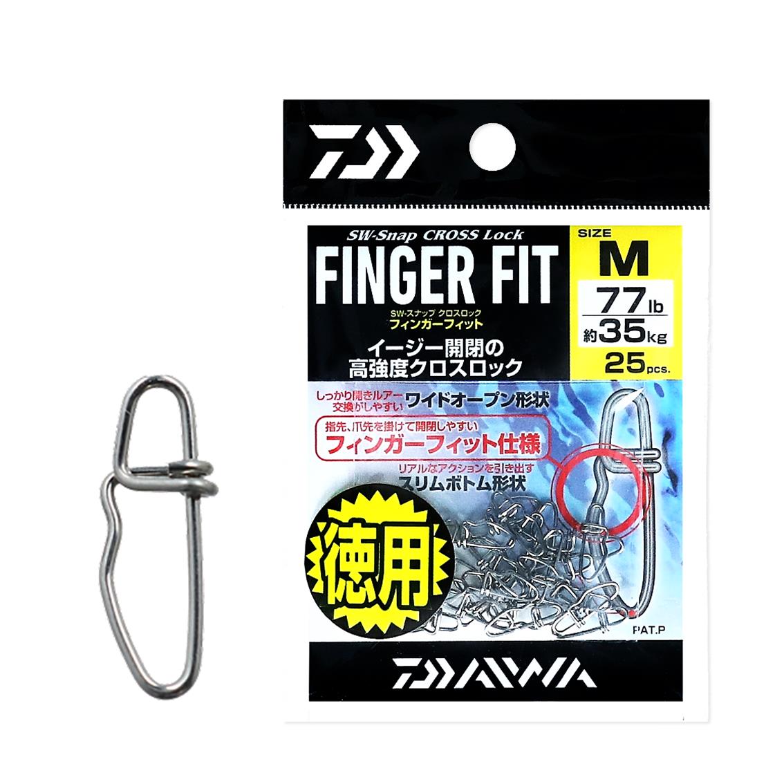 【ダイワ(DAIWA)】SWスナップ　クロスロック　フィンガーフィット　M　徳用