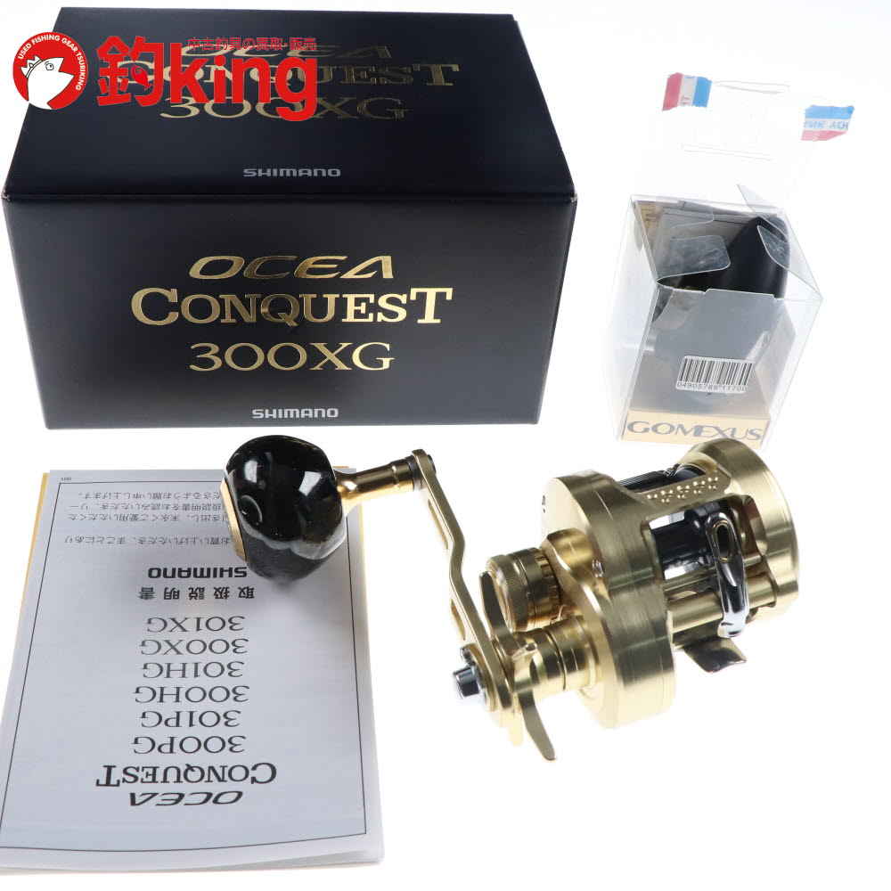 乐天商城 - 【中古/美品】 シマノ 22 オシアコンクエスト 300XG ゴメクサスハンドルノブ付 /SD018M