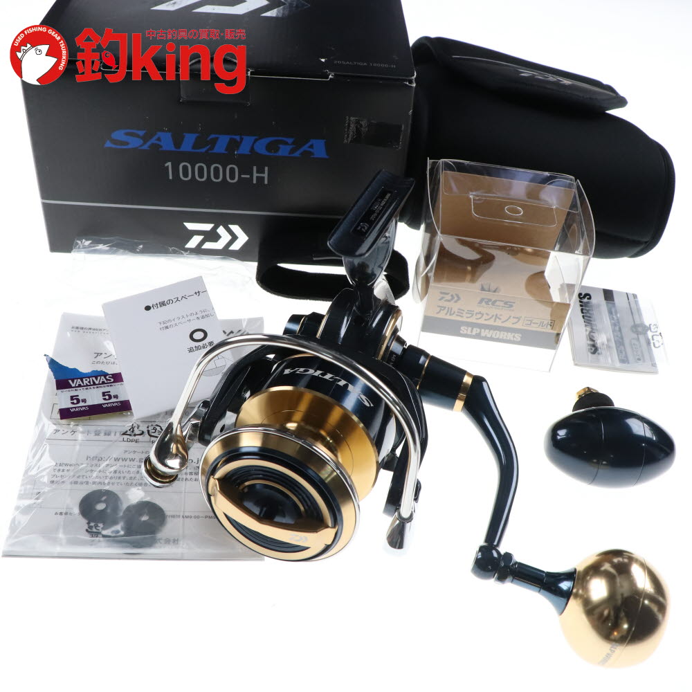 乐天商城 - 【中古/美品】 ダイワ 20 ソルティガ 10000-H SLP RCSアルミラウンドノブ付 /SD020M