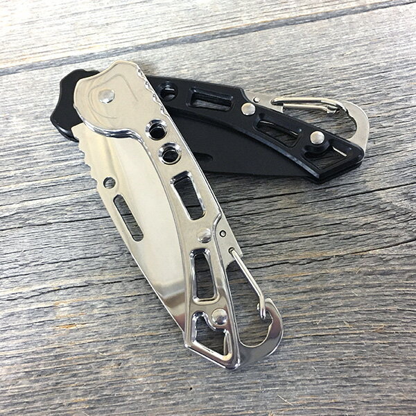 【新品】 ポケット フォールディング カラビナ ナイフ C-152 折りたたみナイフ フィッシングナイフ アウトドア 釣りナイフ AotDflHss通販格安セール情報 楽天 通販