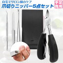 爪切りニッパー5点セット ネイルクリッパー 巻き爪 深爪 硬い爪 ネイルケア 爪切り 爪切り ニッパー セット 巻き爪 爪周囲炎 肥厚爪 さかむけ ニッパー式 ステンレス製 ネイルケア 足爪 カット 甘皮 陥入爪 かたい爪 ポイント消費