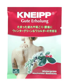 KNEIPP　クナイプ　ドイツ製バスソルト　グーテエアホールング　バスソルト　ウィンターグリーン　&　ワコルダーの香り　(40g)