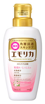 楽天ツルハドラッグ花王　エモリカ　薬用スキンケア入浴液　フローラルの香り　本体　（450mL）　入浴剤　【医薬部外品】　【kao1610T】