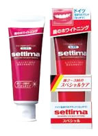 サンスター　settima　セッチマ　はみがき　スペシャル　(80g)　美白歯磨き　ホワイトニング