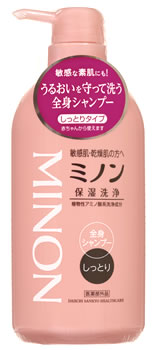 第一三共ヘルスケア　ミノン　薬用　全身シャンプー　しっとりタイプ　(450mL)　【医薬部外品】