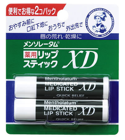 ロート製薬　メンソレータム　薬用　リップスティック　XD　(4.0g×2コパック)　【医薬部外品】　リップクリーム　ツルハドラッグ