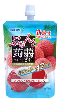 オリヒロ　ぷるんと蒟蒻ゼリー　スタンディング　ライチ　(130g)　低カロリー　47kcal　ツルハドラッグ　※軽減税率対象商品