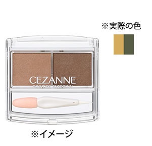 セザンヌ化粧品　パウダーアイブロウR　オリーブブラウン　(1個)　アイブロウ