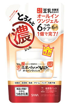 常盤薬品　SANA　サナ　なめらか本舗　とろんと濃ジェル　つめかえ用　(100g)　詰め替え用　保湿美容液