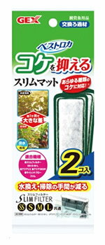 ジェックス ベストロカ コケを抑えるスリムマット (2個入) 観賞魚水槽用 フィルター