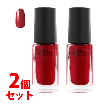 《セット販売》 コーセー ネイルホリック RD408 (5mL)×2個セット ネイルカラー NAILHOLIC