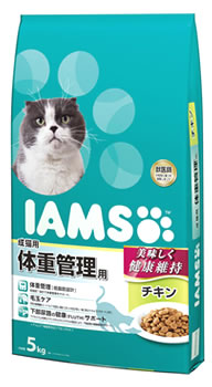 マースジャパン アイムス 成猫用 体重管理用 チキン (5kg) キャットフード